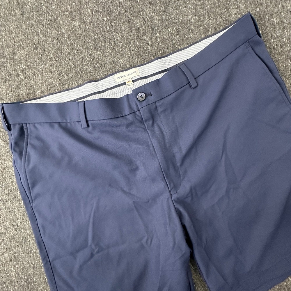 Peter Millar Shorts Men 40 Blue Salem Classic Fit Performance Golf Activewear